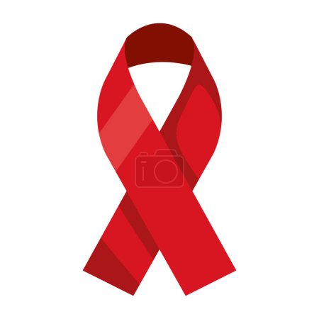 Illustration for World AIDS day ribbon classic icon - Royalty Free Image