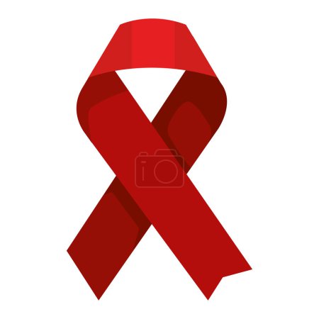 Illustration for World AIDS day ribbon campaign icon - Royalty Free Image