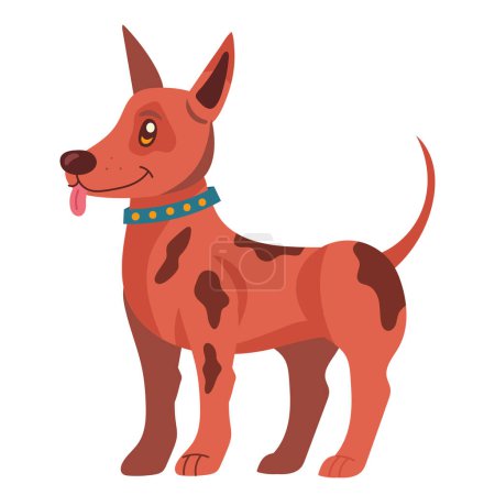 Illustration for Cute kelpie dog mascot character - Royalty Free Image