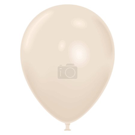 Téléchargez les illustrations : Icône flottante en hélium ballon blanc - en licence libre de droit