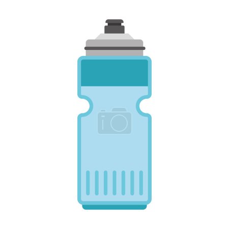 Téléchargez les illustrations : Bouteille d'eau en plastique équipement de gymnase - en licence libre de droit