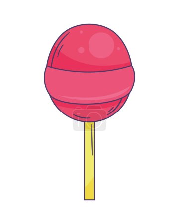 Ilustración de Lollipop noventa pop art style - Imagen libre de derechos