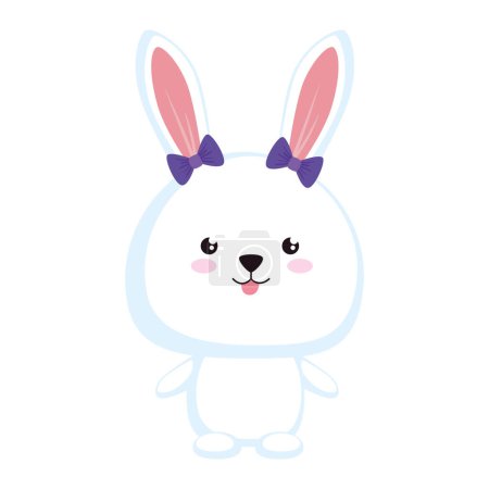 Ilustración de Lindo conejo animal tierno carácter - Imagen libre de derechos