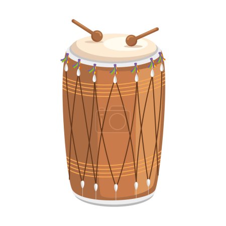 Indische Kultur Trommel Musikinstrument