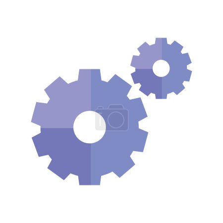 Illustration for Geasr cogs setting machine icon - Royalty Free Image