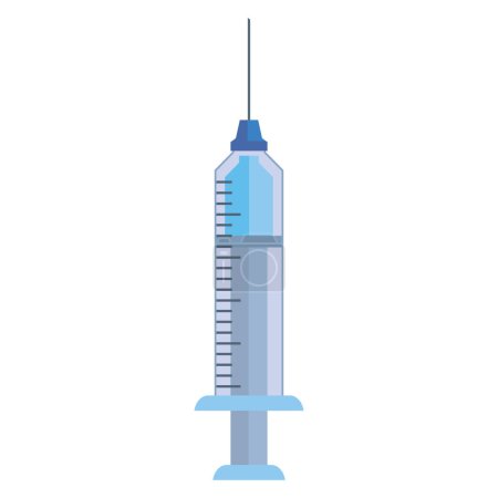 Téléchargez les illustrations : Syringe medical drug medical icon - en licence libre de droit