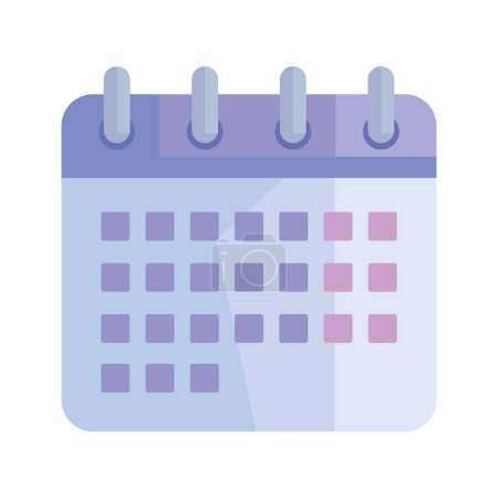 Téléchargez les illustrations : Calendar remider date isolated icon - en licence libre de droit