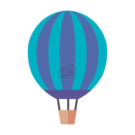 Illustration for Balloon air hot travel icon - Royalty Free Image