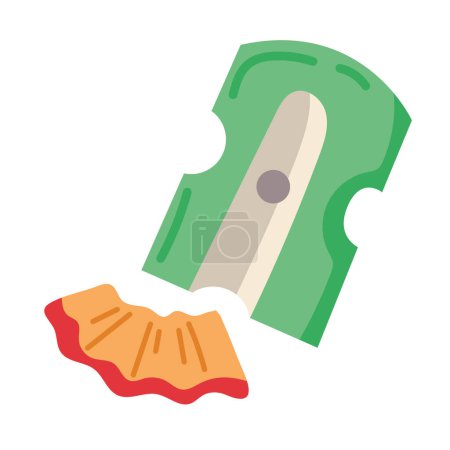 Illustration for Sharpener school supply isolated icon - Royalty Free Image