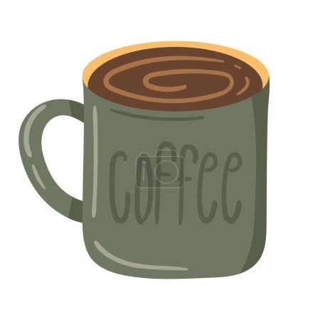 Téléchargez les illustrations : Tasse de café boisson icône délicieuse - en licence libre de droit