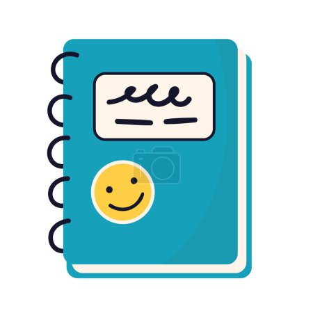 Illustration for Notebook school supply isolated icon - Royalty Free Image