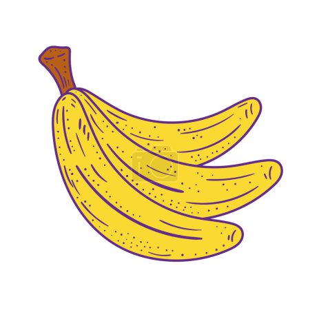 Illustration for Bananas nineties pop art style - Royalty Free Image