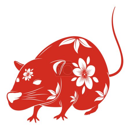 Illustration for Chinese zodiac animal icon isolated - Royalty Free Image