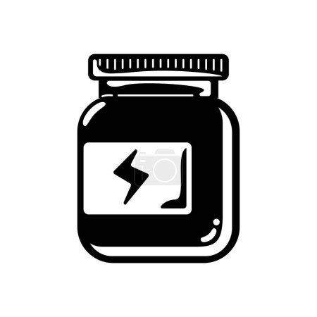 Ilustración de Proteína de suero de leche en polvo icono del producto - Imagen libre de derechos