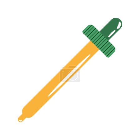 Illustration for Dropper medical tool isolated icon - Royalty Free Image