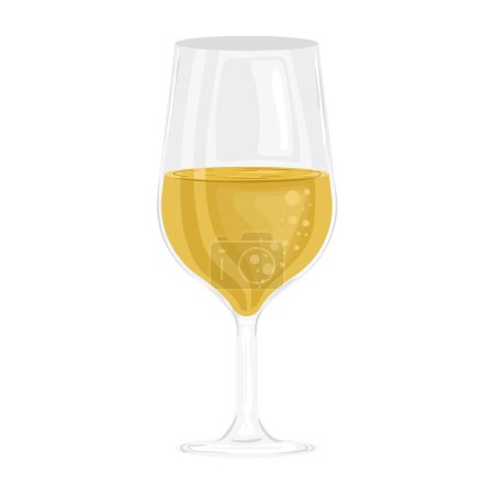 Ilustración de Copa de vino dorado bebida icono - Imagen libre de derechos