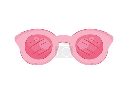 Ilustración de Gafas de vista rosa icono accesorio de moda - Imagen libre de derechos