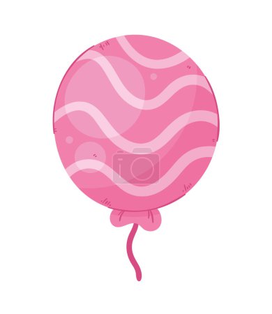Ilustración de Globo helio icono de color rosa - Imagen libre de derechos