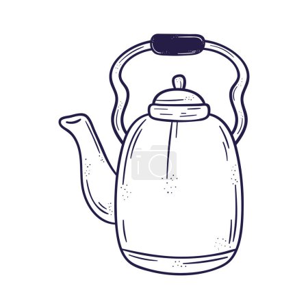 Ilustración de Tetera de café utensilio aislado icono - Imagen libre de derechos