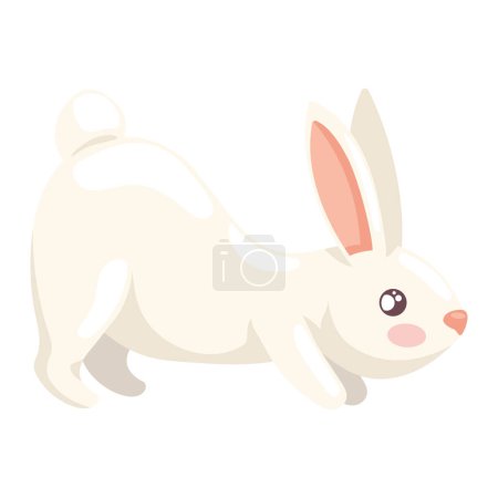 Illustration for Cute rabbit animal farm character - Royalty Free Image