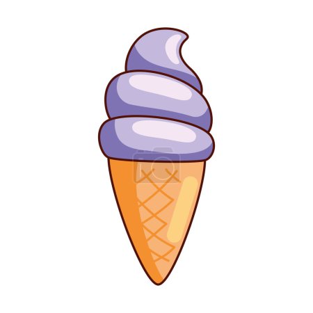 Téléchargez les photos : Crème glacée icône de produit sucré - en image libre de droit