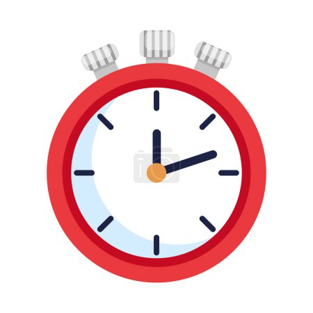 Illustration for Timer chronometer watch isolated icon - Royalty Free Image