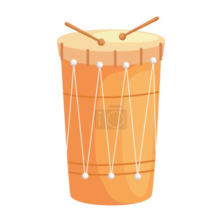 Ilustración de Instrumento de tambor púrpura icono musical - Imagen libre de derechos