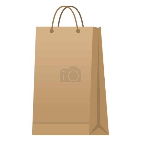 Illustration for Handle shopping bag mockup icon - Royalty Free Image