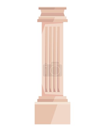 Illustration for Column greek culture style icon - Royalty Free Image