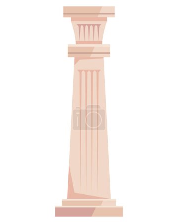 Illustration for Greek culture pedestal traditional icon - Royalty Free Image
