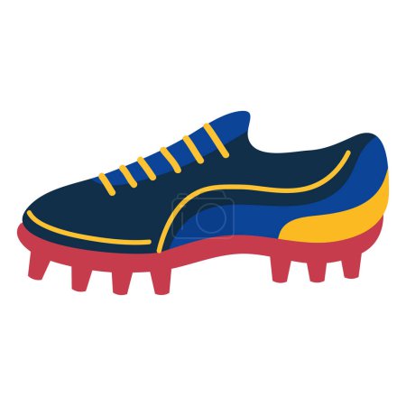 Illustration for Tennis shoes sport equipment icon - Royalty Free Image