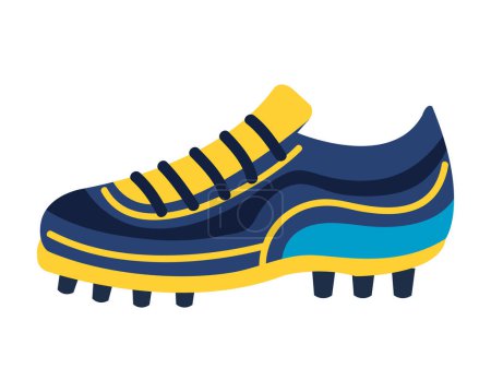 Photo for Soccer sport shoe equipment icon - Royalty Free Image