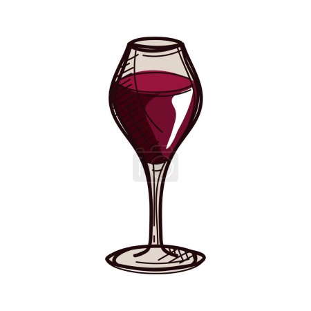 Ilustración de Fresh wine cup drink icon - Imagen libre de derechos