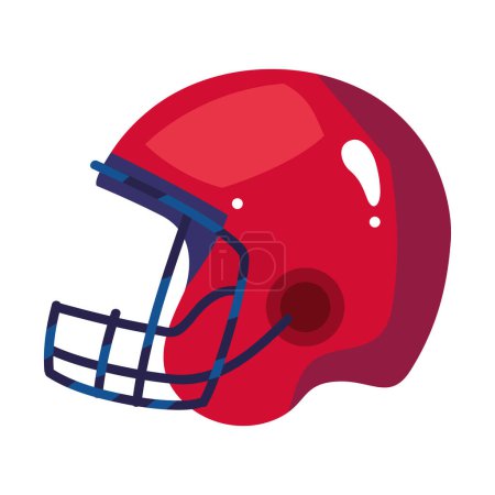 Téléchargez les illustrations : Icône américaine équipement casque de football - en licence libre de droit