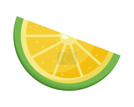 Illustration for Lemon citrus fruit fresh icon - Royalty Free Image
