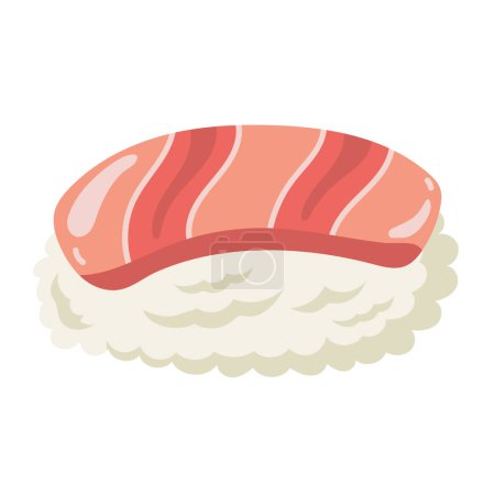 Ilustración de Delicioso tai sushi asiático comida - Imagen libre de derechos