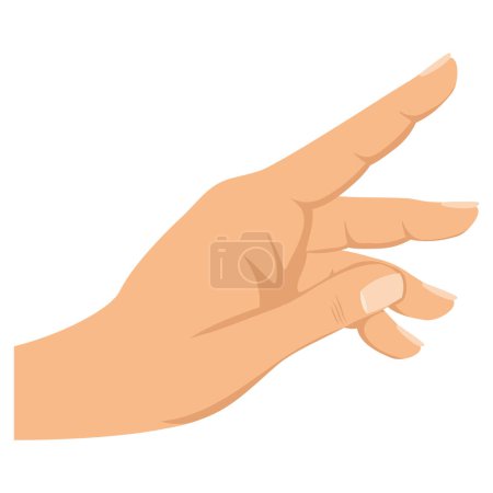 Illustration for Hand human touching gesture icon - Royalty Free Image