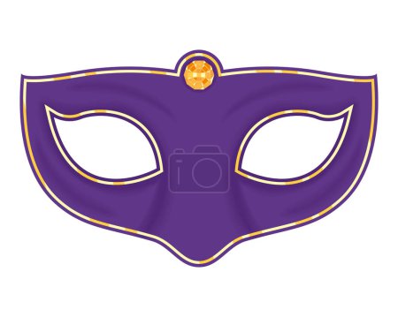 Ilustración de Icono de la máscara de mardi gras lila - Imagen libre de derechos