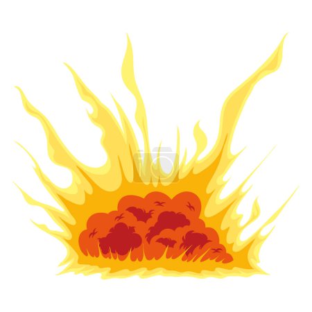 Illustration for Explosion splashing effect isolated icon - Royalty Free Image