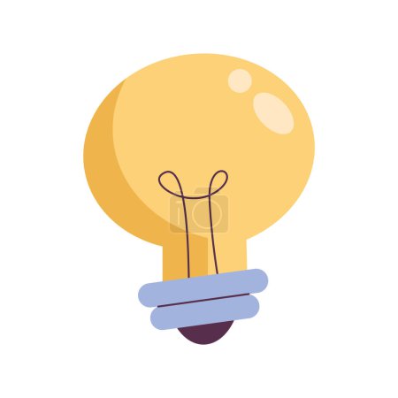 Illustration for Bulb light energy power icon - Royalty Free Image
