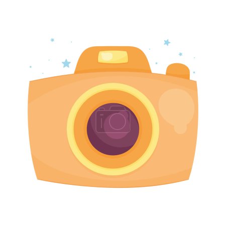 Illustration for Camera photographic device tech icon - Royalty Free Image