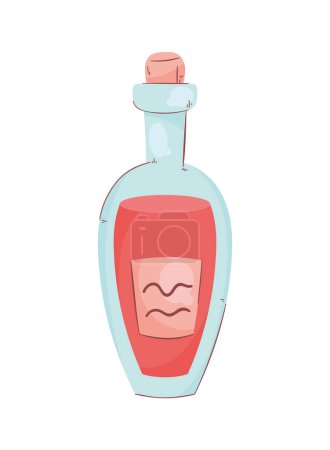 Ilustración de Vino tinto bebida botella icono - Imagen libre de derechos