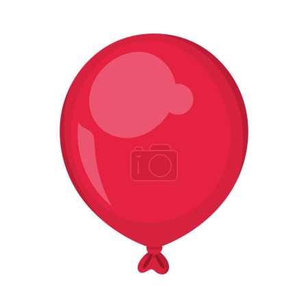 Ilustración de Globo rojo helio icono flotante - Imagen libre de derechos