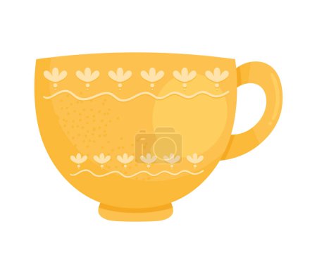 Ilustración de Bebida de café en la taza icono - Imagen libre de derechos