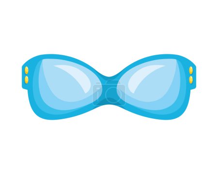 Téléchargez les illustrations : Swim goggle protection isolated icon - en licence libre de droit