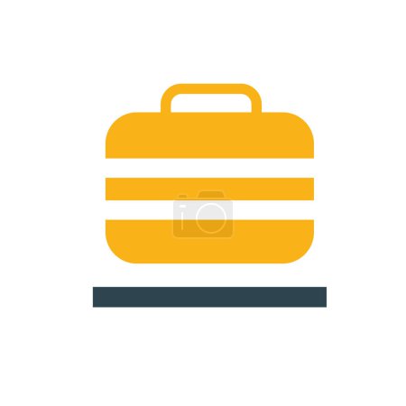 Illustration for Baggage signal infographic isolated icon - Royalty Free Image