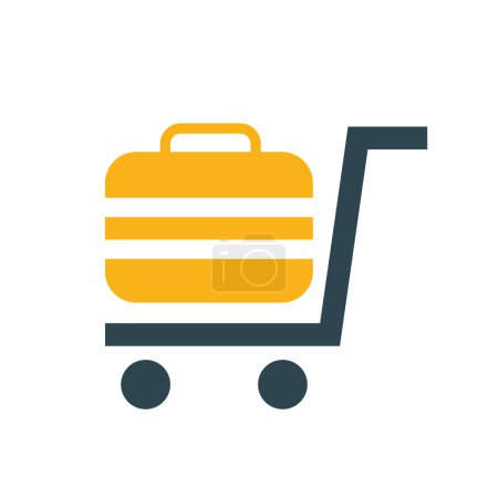 Illustration for Baggage transport signal infographic icon - Royalty Free Image