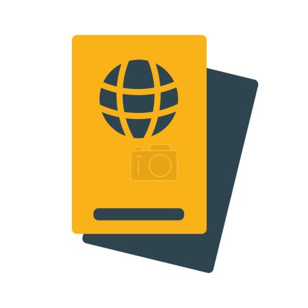 Téléchargez les illustrations : Passport control signal infographic icon - en licence libre de droit