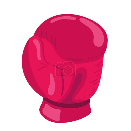 Ilustración de Red boxing glove equipment icon - Imagen libre de derechos