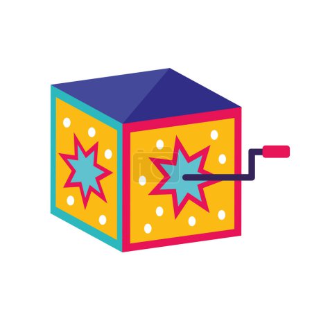 Illustration for Surprise box open accessory icon - Royalty Free Image